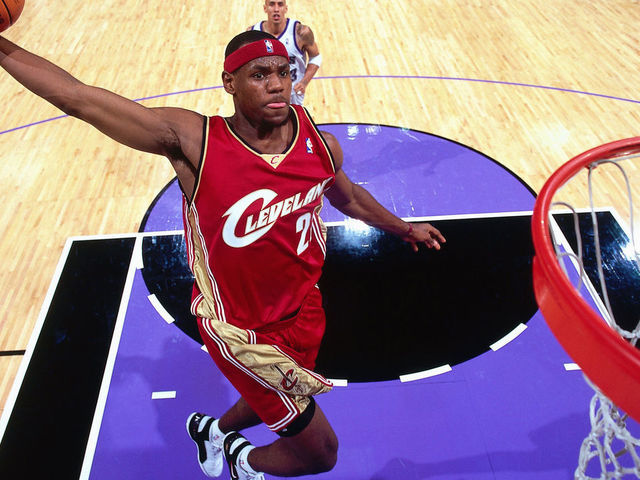 LeBron James rookie season Cavaliers