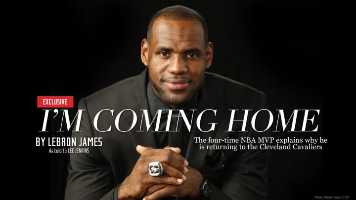 LeBron’s “I’m Coming Home” Sports Illustrated cover