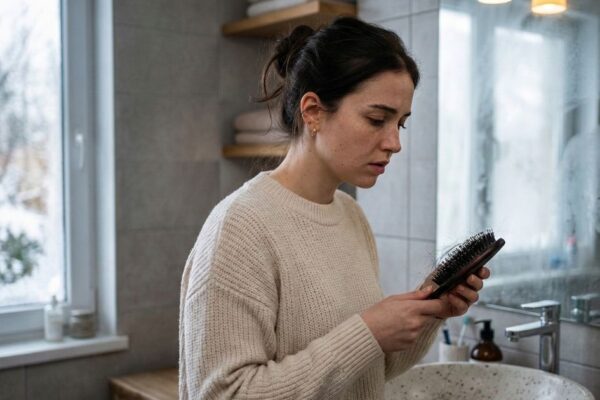 is hairfall normal in winter