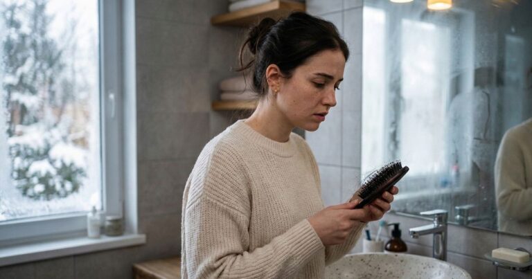 is hairfall normal in winter